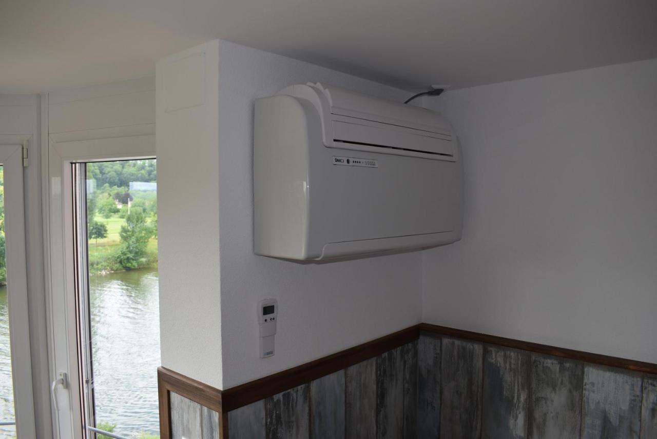 Apartments Mit Klimaanlage Am Neckarufer, Schoene Aussicht 바트프리에드리히셸 외부 사진